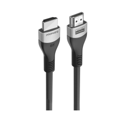 Promate HDMI 2.1 Cable, 3m HDMI to HDMI Slim Cable with 48Gbps Bandwidth, 8K@60Hz Resolution, UHD Dynamic HDR eARC Wire for MacBook Pro, PS5, TV, Xbox, Roku, UHD TV, Blu-ray Projector, PrimeLink8K-300